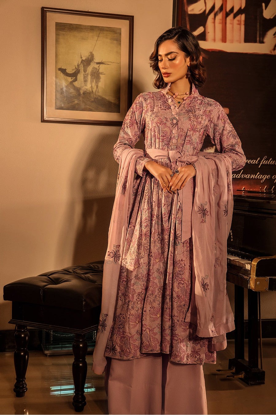 Suroor by Safwa Embroidered Karandi Unstitched 3Pc Suit SUR-07