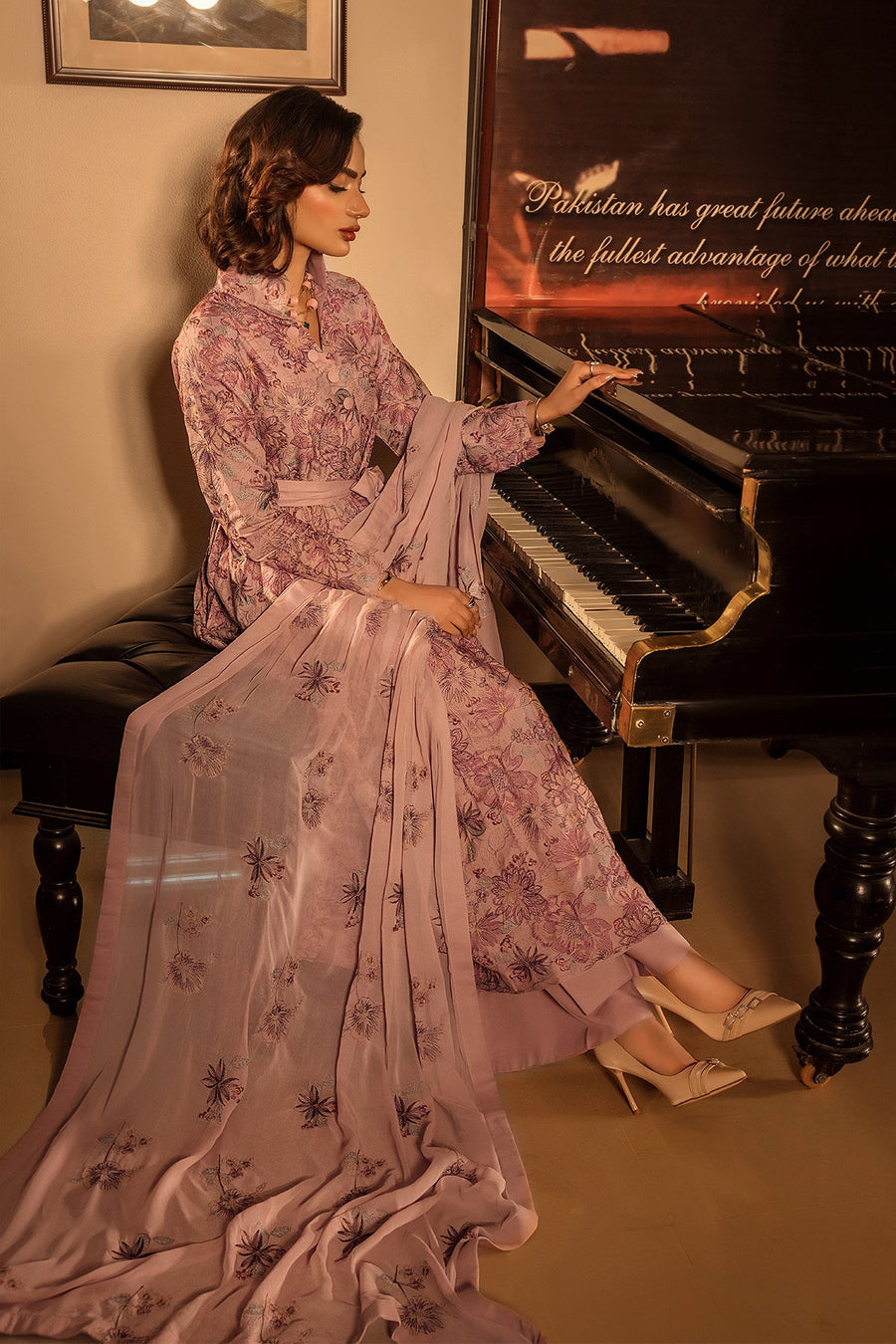 Suroor by Safwa Embroidered Karandi Unstitched 3Pc Suit SUR-07