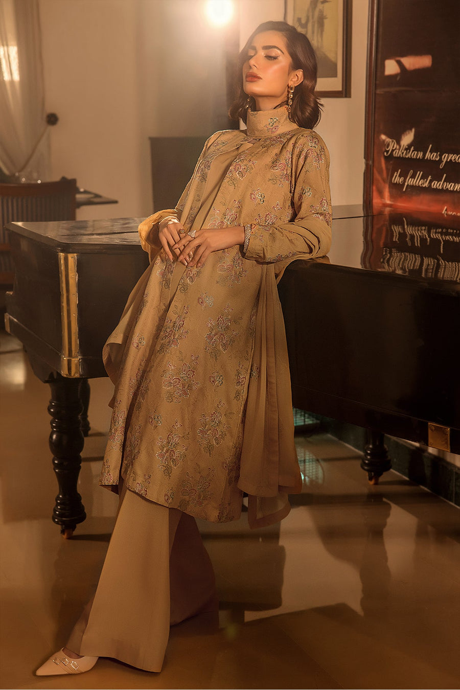 Suroor by Safwa Embroidered Karandi Unstitched 3Pc Suit SUR-08