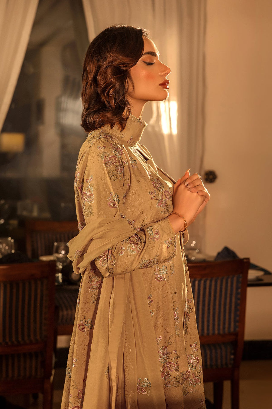 Suroor by Safwa Embroidered Karandi Unstitched 3Pc Suit SUR-08