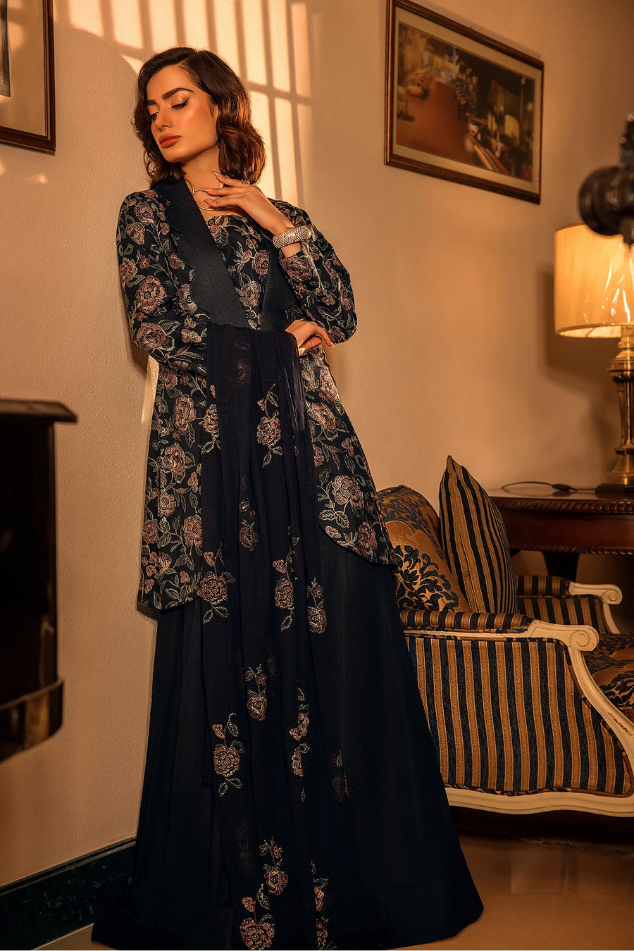 Suroor by Safwa Embroidered Karandi Unstitched 3Pc Suit SUR-09