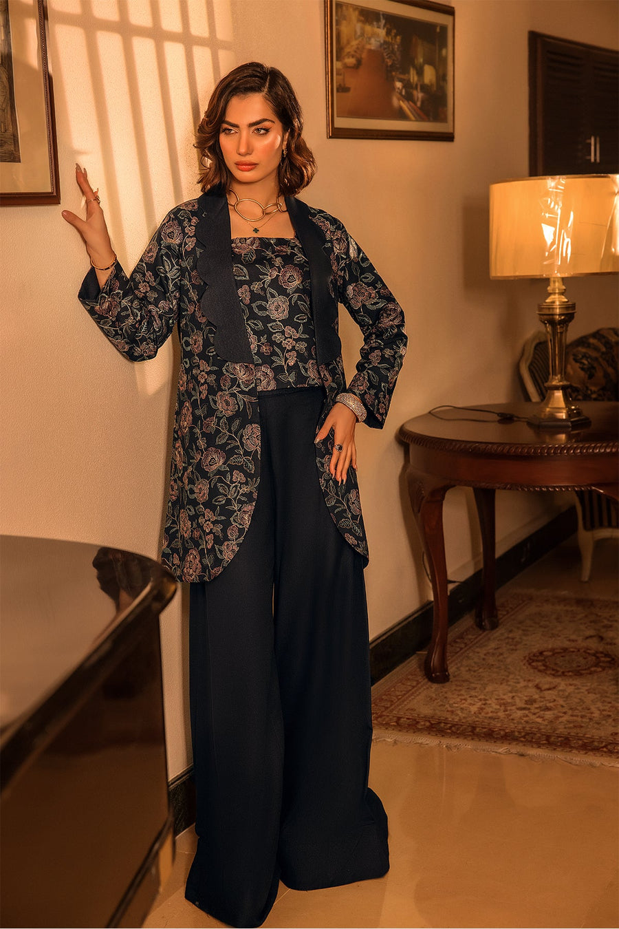 Suroor by Safwa Embroidered Karandi Unstitched 3Pc Suit SUR-09