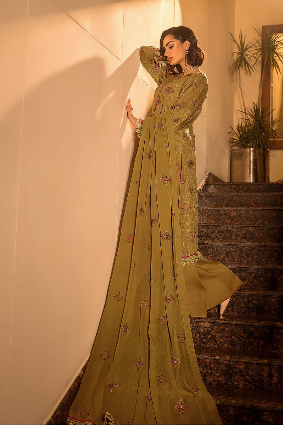 Suroor by Safwa Embroidered Karandi Unstitched 3Pc Suit SUR-10