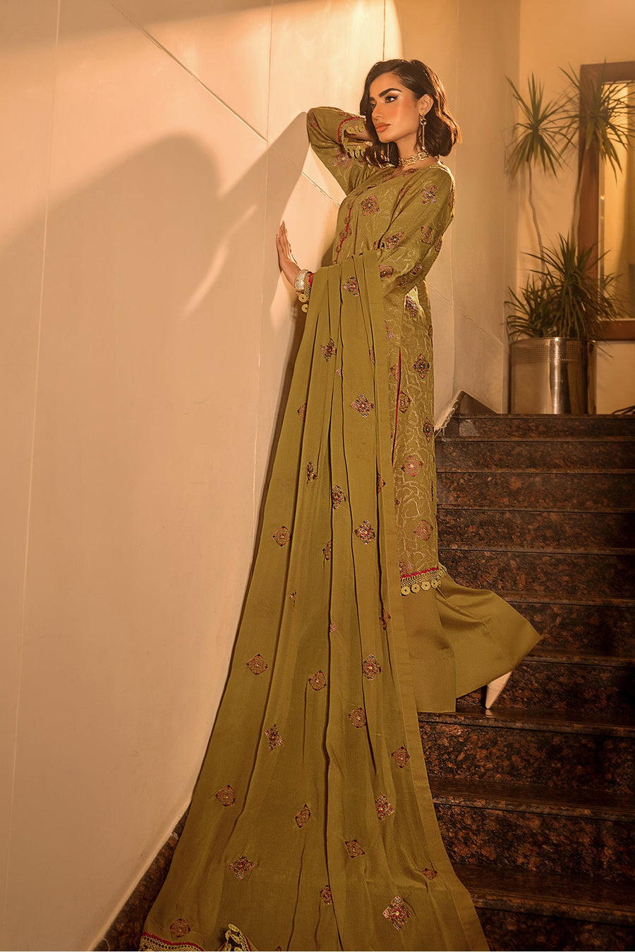 Suroor by Safwa Embroidered Karandi Unstitched 3Pc Suit SUR-10