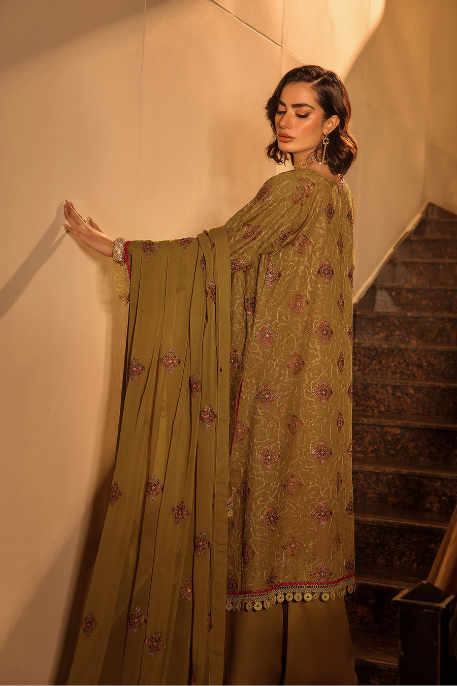 Suroor by Safwa Embroidered Karandi Unstitched 3Pc Suit SUR-10