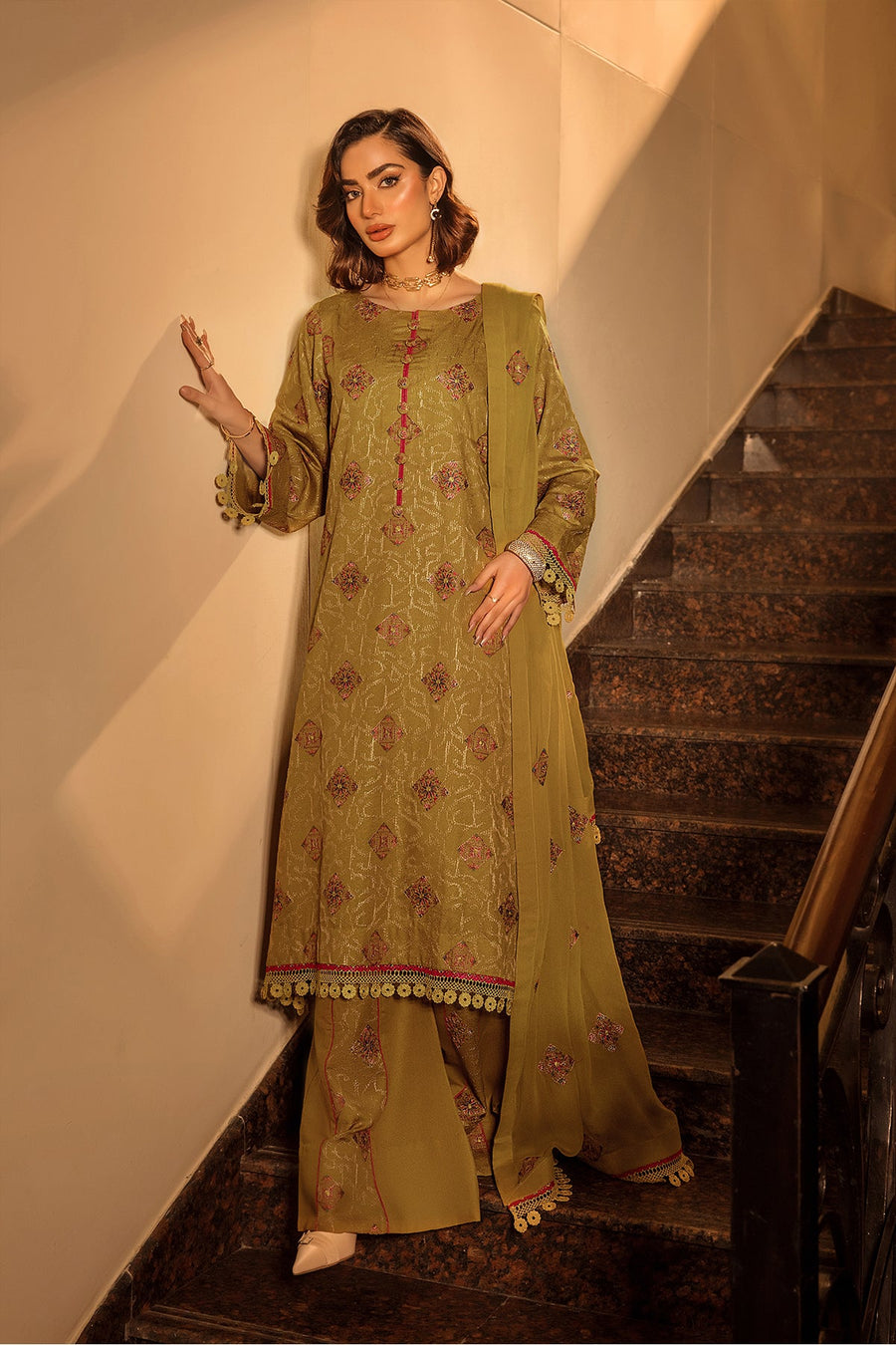 Suroor by Safwa Embroidered Karandi Unstitched 3Pc Suit SUR-10