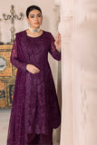 DUA by Alizeh Fashion Embroidered Chiffon Unstitched 3Pc Suit D-3A