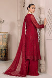 DUA by Alizeh Fashion Embroidered Chiffon Unstitched 3Pc Suit D-3B