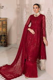 DUA by Alizeh Fashion Embroidered Chiffon Unstitched 3Pc Suit D-3B