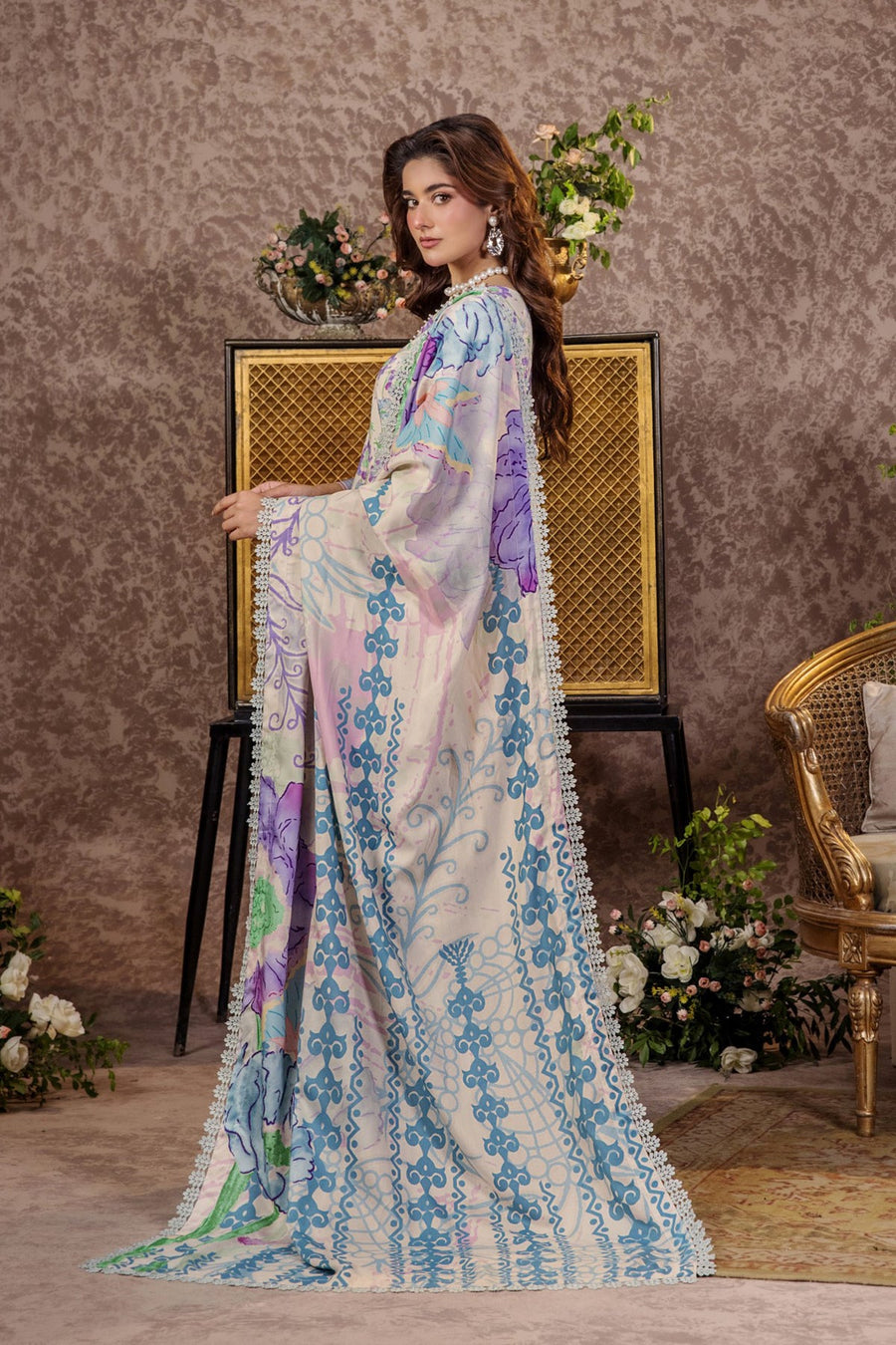 Amelia by Safwa Digital Printed Viscose Unstitched 3Pc Suit USM-05