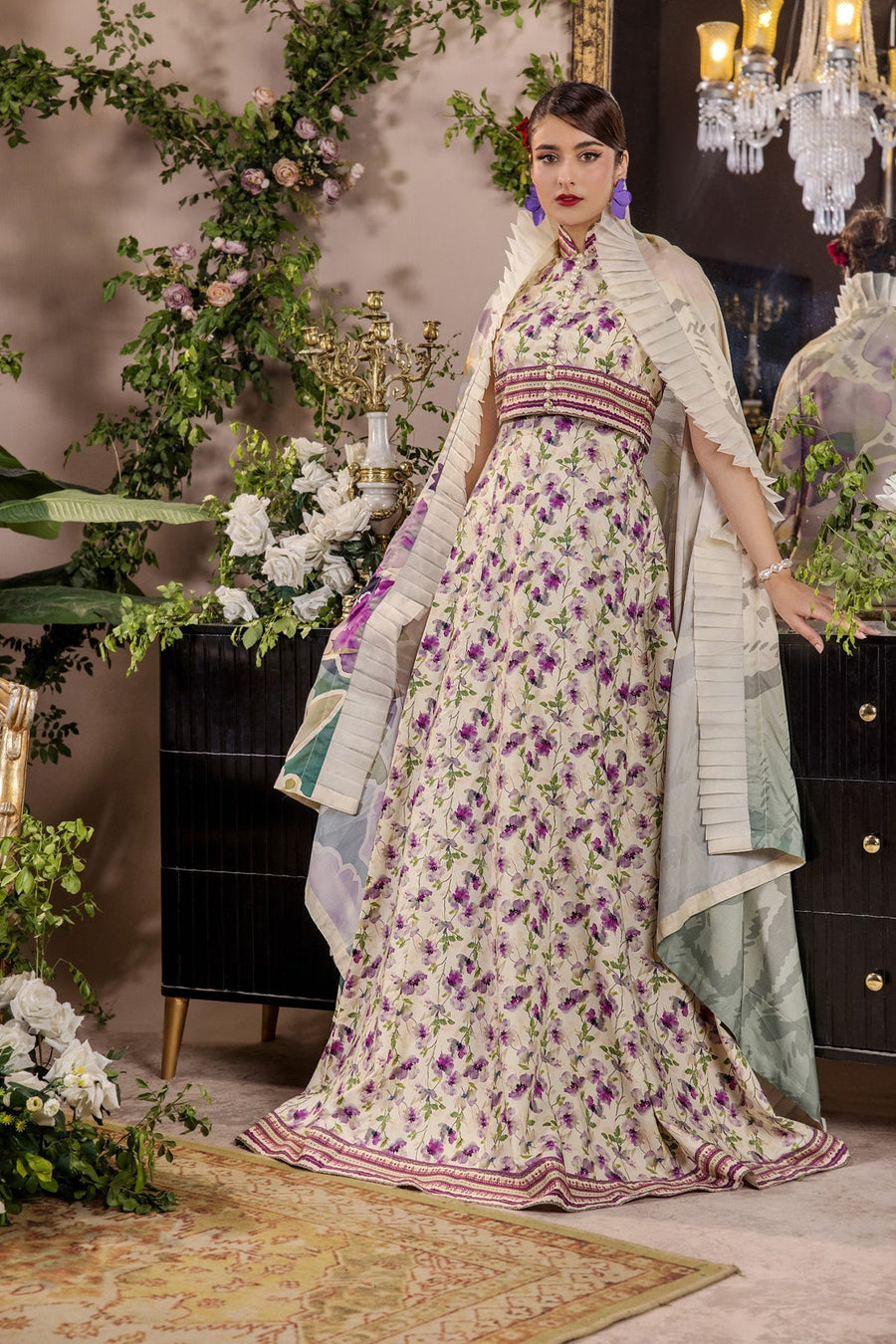 Amelia by Safwa Digital Printed Viscose Unstitched 3Pc Suit USM-08