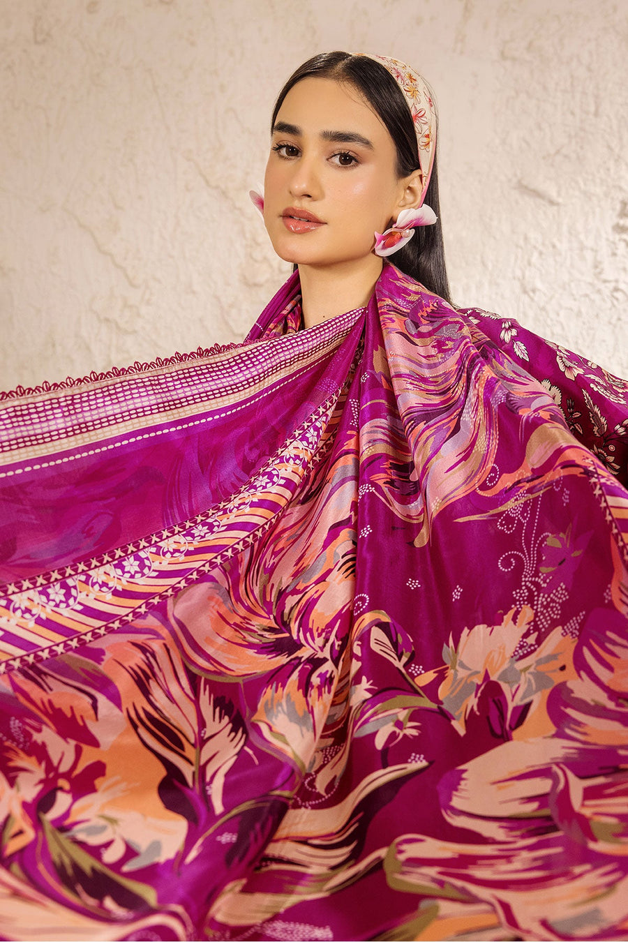 Limra by Safwa Digital Printed Viscose Unstitched 3Pc Suit USM-11
