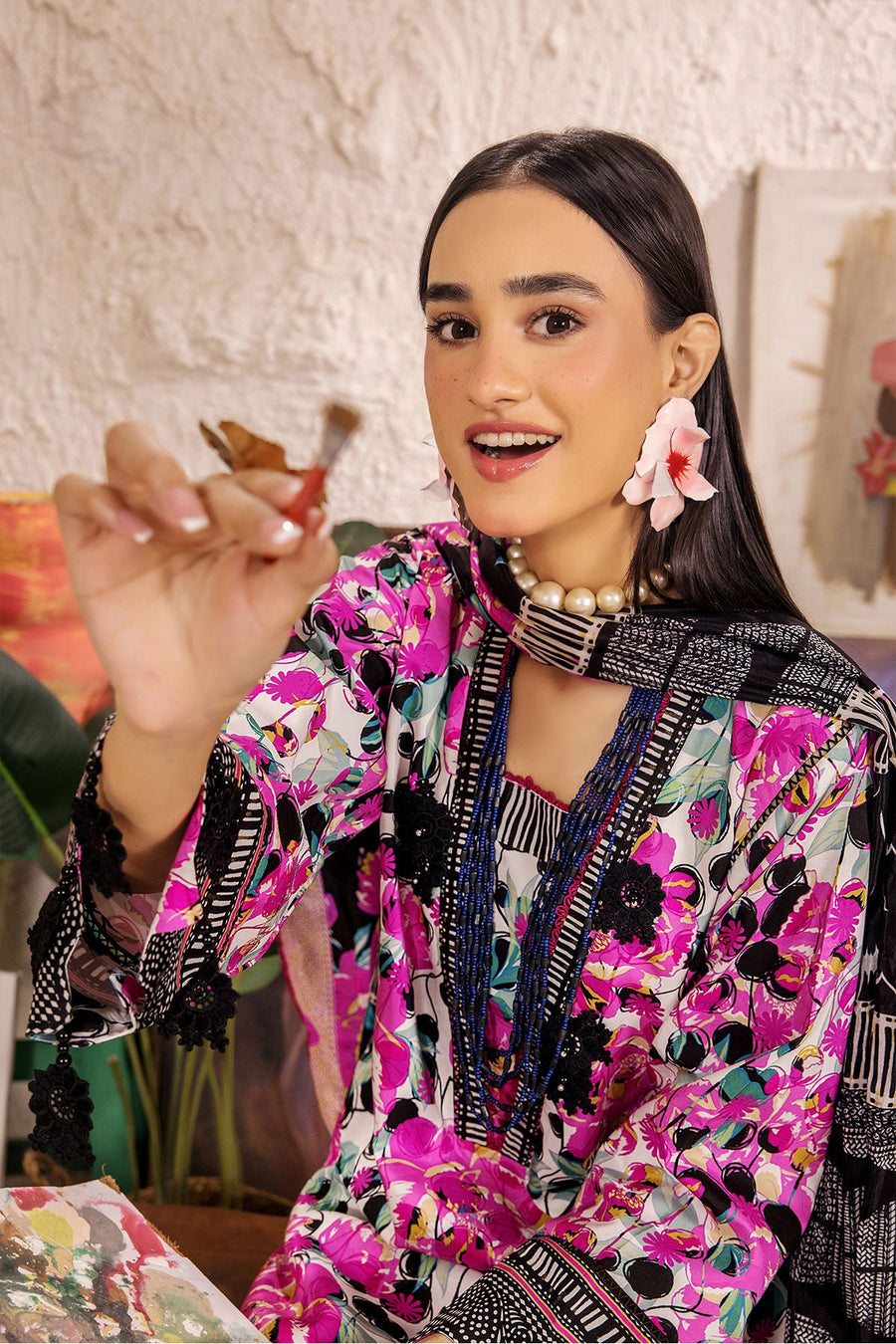 Limra by Safwa Digital Printed Viscose Unstitched 3Pc Suit USM-12