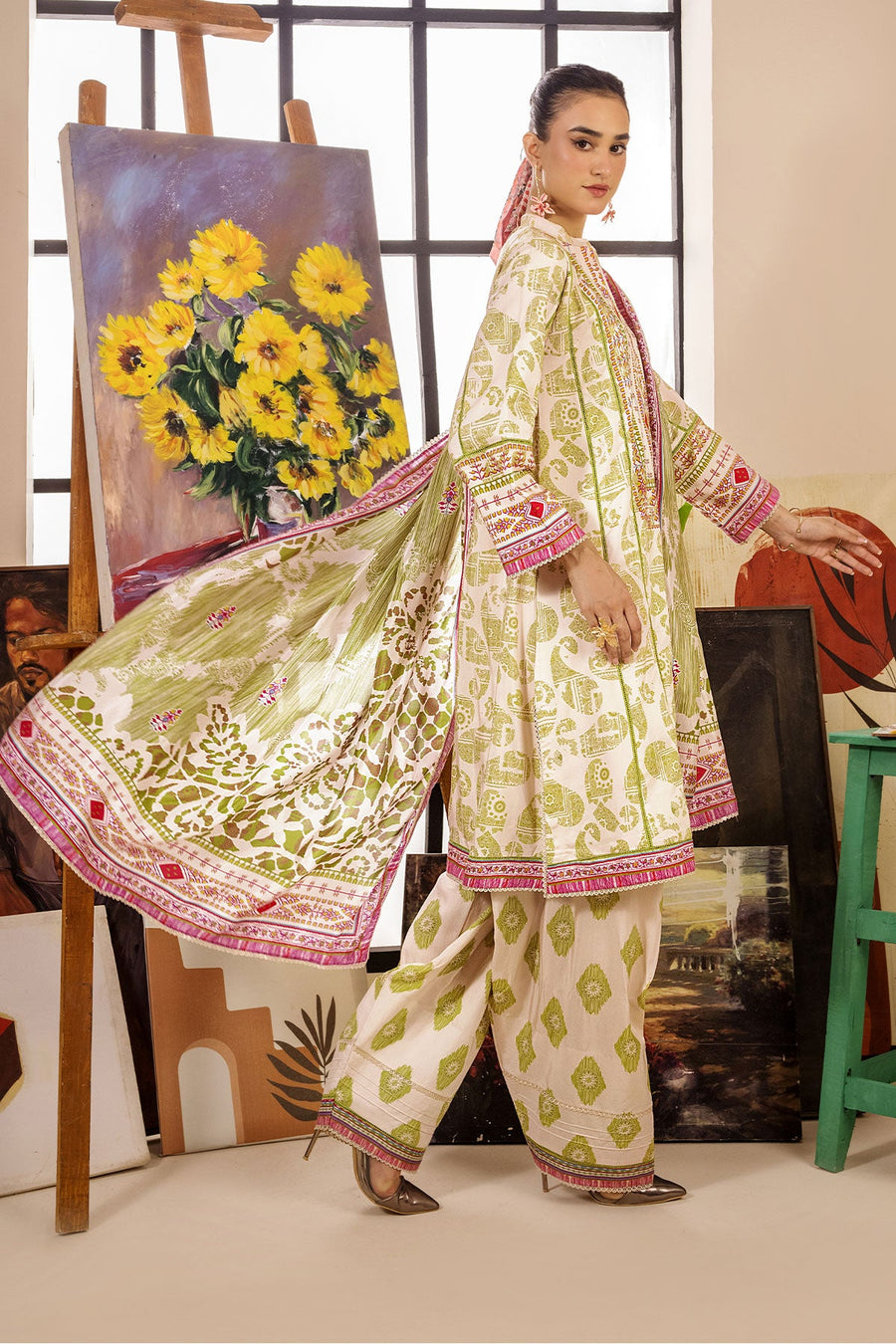 Limra by Safwa Digital Printed Viscose Unstitched 3Pc Suit USM-13