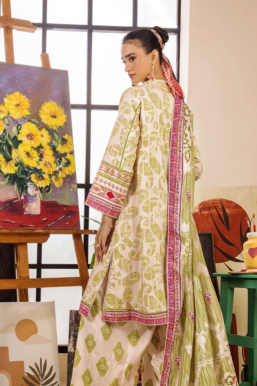 Limra by Safwa Digital Printed Viscose Unstitched 3Pc Suit USM-13