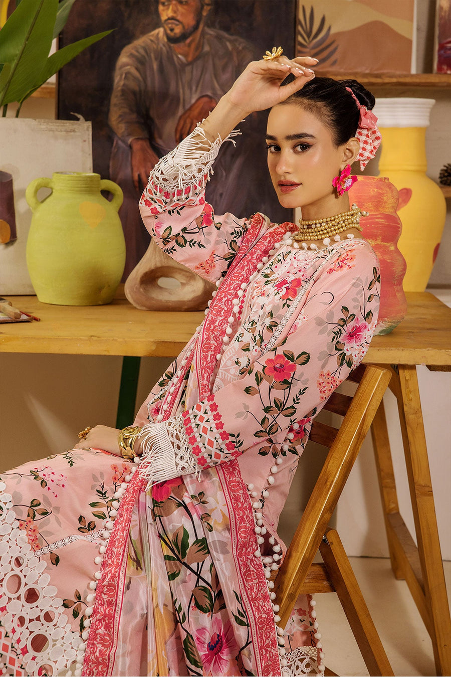 Limra by Safwa Digital Printed Viscose Unstitched 3Pc Suit USM-20