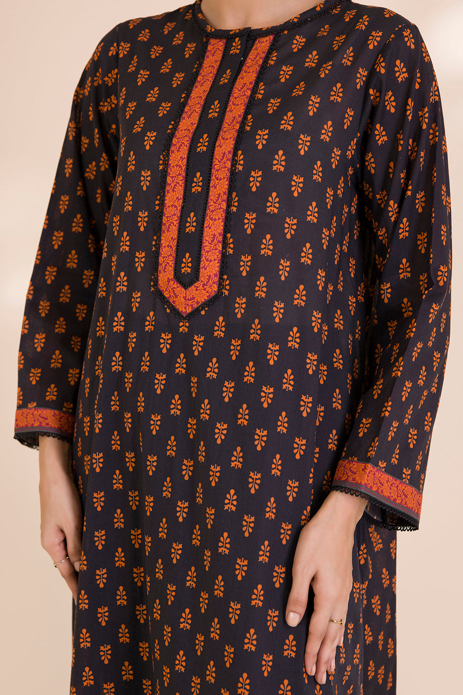 Zellbury Printed Cotton Unstitched 2Pc Suit WUC25X20005