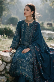 Zellbury Embroidered Khaddar Unstitched 3Pc Suit WUWQ1E30342