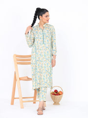 Noorangi Kaif Dull Silk 2 Piece Pret Suit WP-02