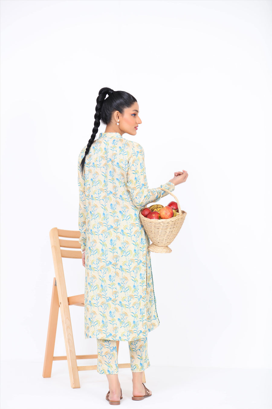 Noorangi Kaif Dull Silk 2 Piece Pret Suit WP-02