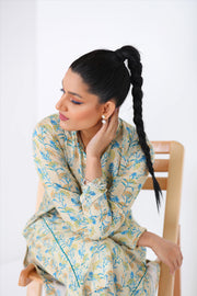 Noorangi Kaif Dull Silk 2 Piece Pret Suit WP-02