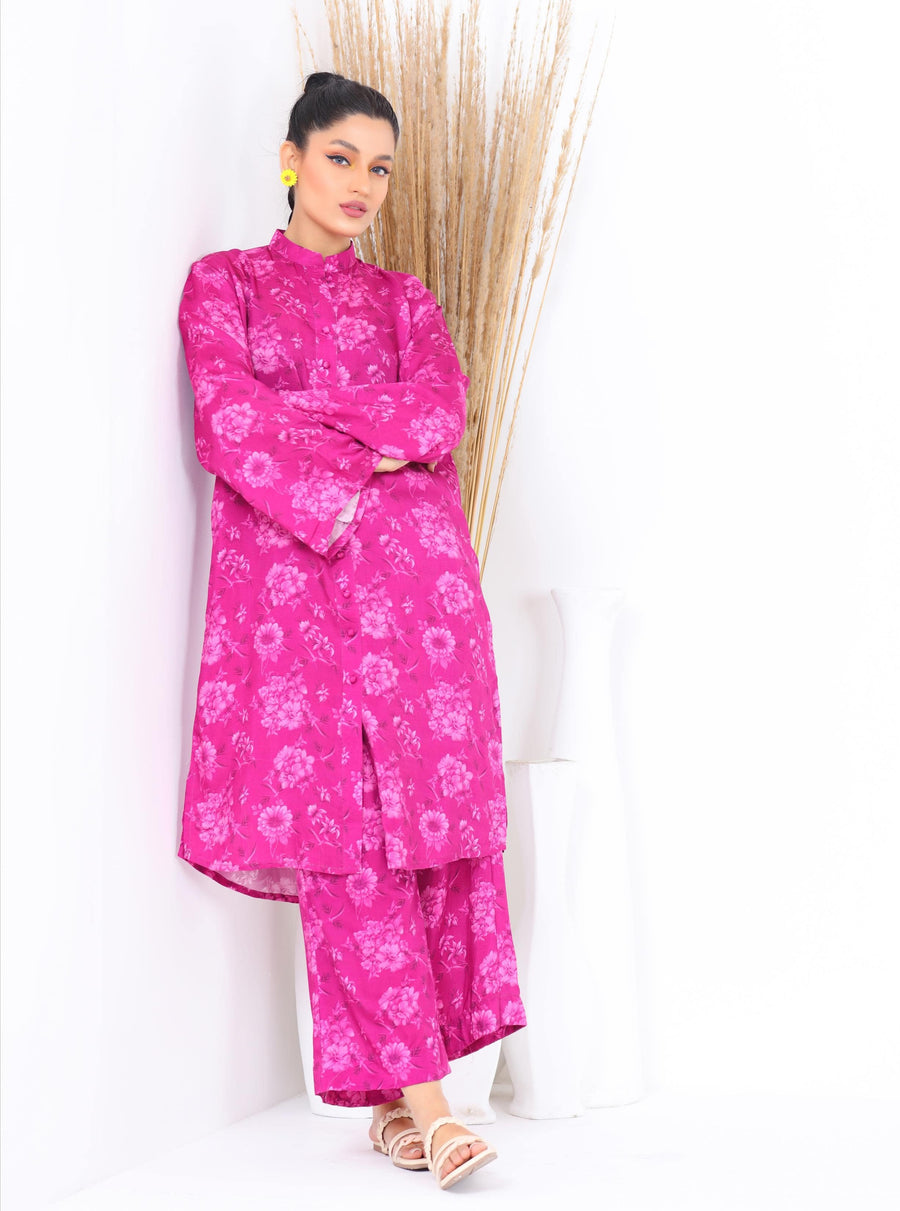 Noorangi Kaif Dull Silk 2 Piece Pret Suit WP-04