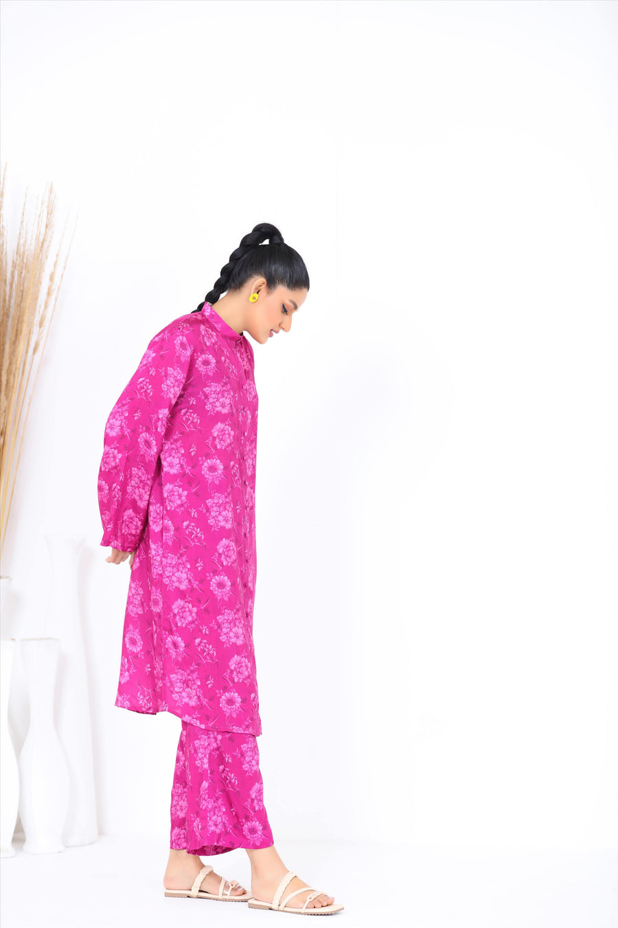 Noorangi Kaif Dull Silk 2 Piece Pret Suit WP-04