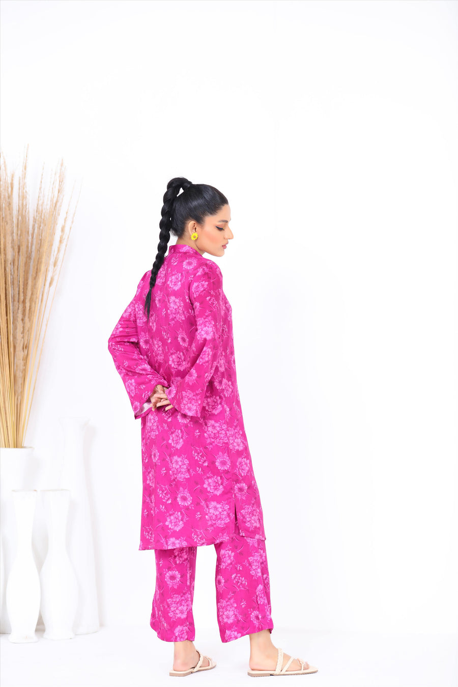 Noorangi Kaif Dull Silk 2 Piece Pret Suit WP-04