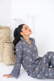 Noorangi Kaif Dull Silk 2 Piece Pret Suit WP-06