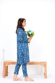 Noorangi Kaif Dull Silk 2 Piece Pret Suit WP-07