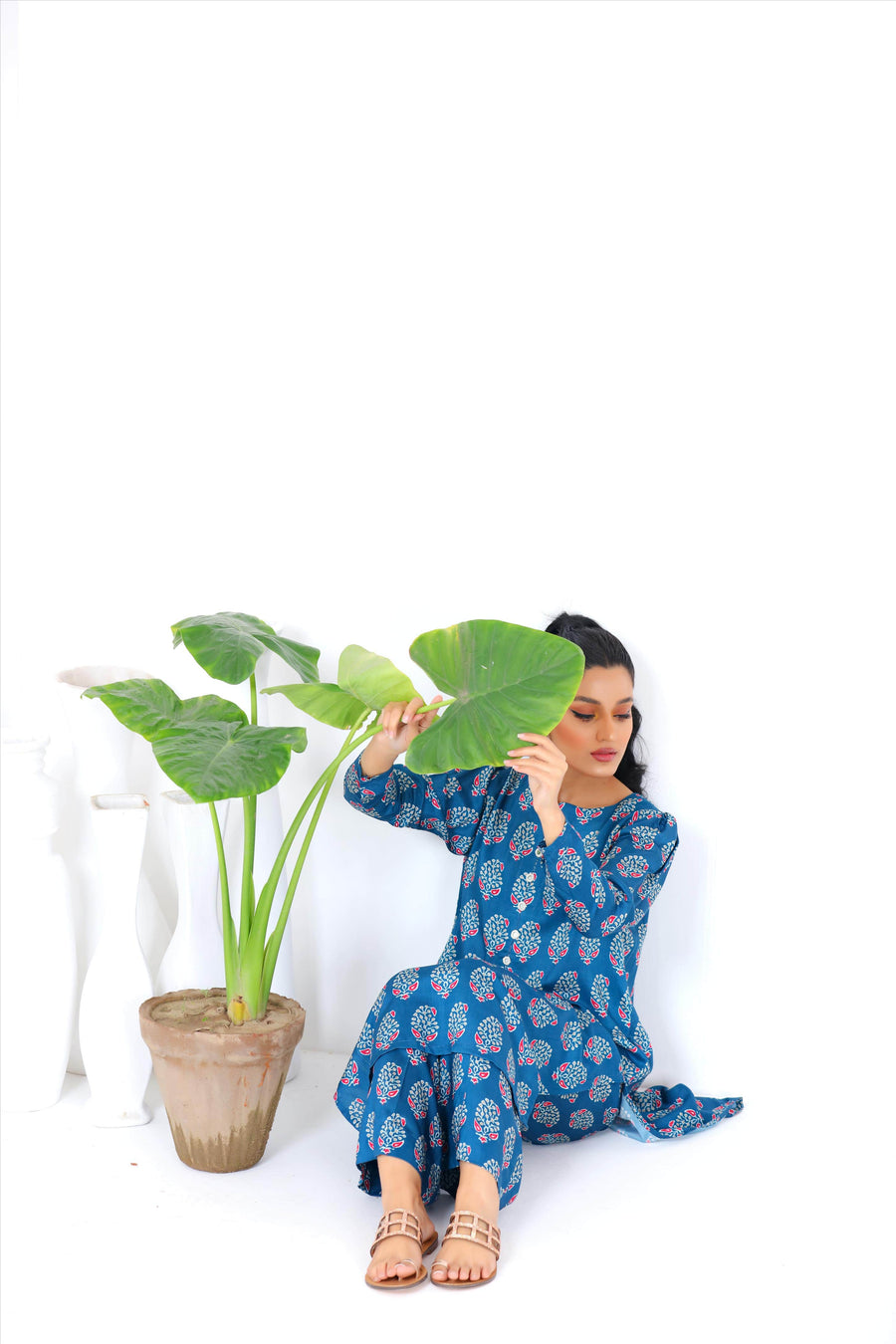 Noorangi Kaif Dull Silk 2 Piece Pret Suit WP-10