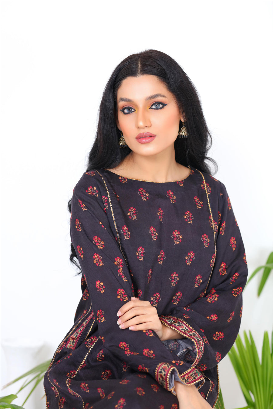 Noorangi Kaif Dull Silk 2 Piece Pret Suit WP-12
