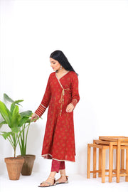 Noorangi Kaif Dull Silk 2 Piece Pret Suit WP-13