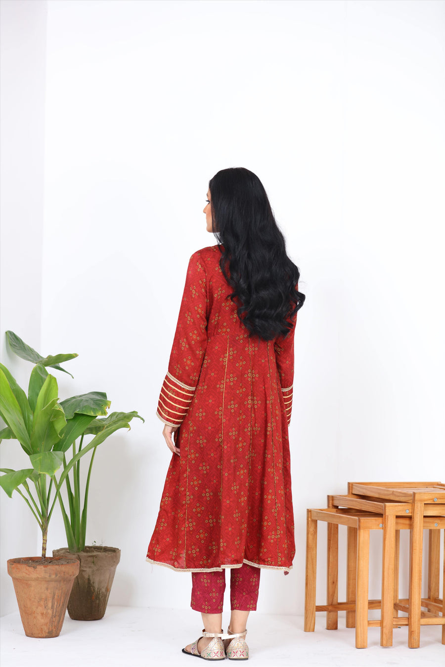 Noorangi Kaif Dull Silk 2 Piece Pret Suit WP-13