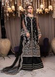 Qalb by Suveez Embroidered Net Unstitched 3Pc Suit - Zareen