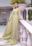 Qalb by Suveez Embroidered Net Unstitched 3Pc Suit - Aramish
