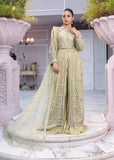 Qalb by Suveez Embroidered Net Unstitched 3Pc Suit - Aramish