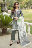 Motifz Digital Printed Khaddar Unstitched 3pc Suit 0015-Sage - FaisalFabrics.pk