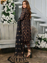 Vasl by Humdum Unstitched Embroidered Lawn 3 Piece Suit D-01