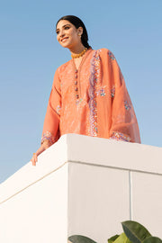 Cross Stitch Uraan Premium Lawn Unstitched 3Pc Suit D-05 CARNELIAN SCENT