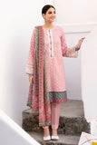 Cross Stitch Uraan Premium Lawn Unstitched 3Pc Suit D-16 LUSH PINK