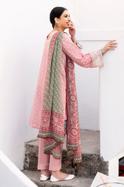 Cross Stitch Uraan Premium Lawn Unstitched 3Pc Suit D-16 LUSH PINK