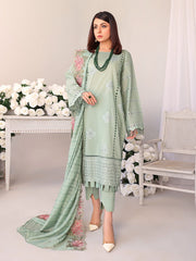 Baharaan by Humdum Unstitched Chikankari Embroidered Lawn 3 Piece D-01