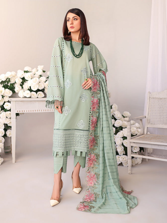 Baharaan by Humdum Unstitched Chikankari Embroidered Lawn 3 Piece D-01