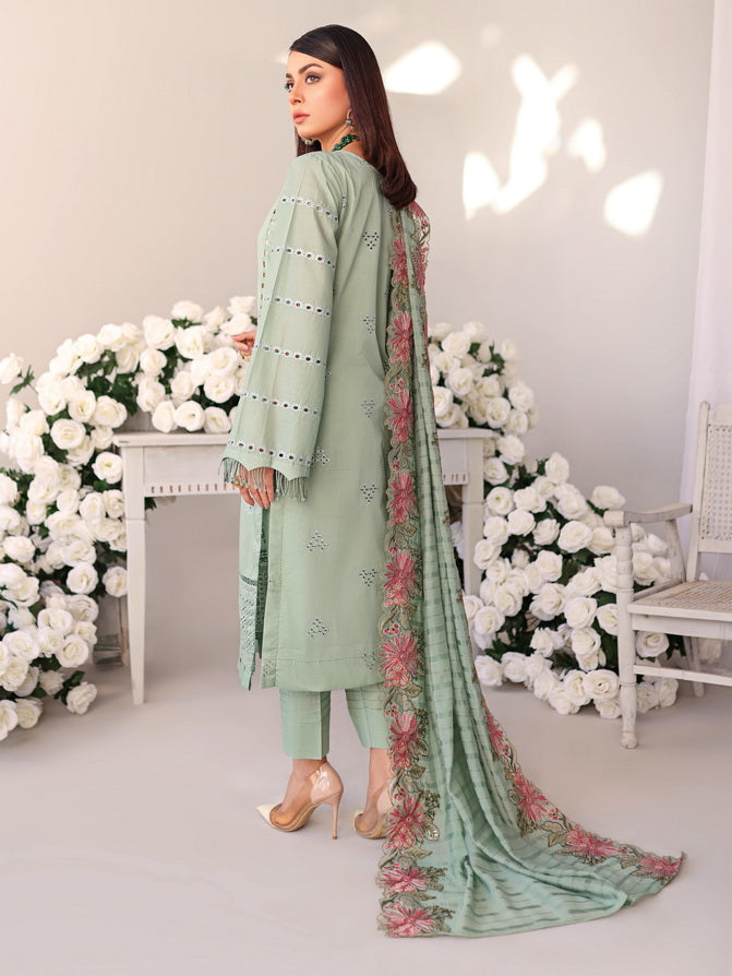 Baharaan by Humdum Unstitched Chikankari Embroidered Lawn 3 Piece D-01