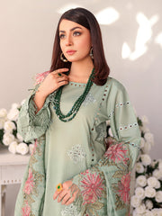 Baharaan by Humdum Unstitched Chikankari Embroidered Lawn 3 Piece D-01