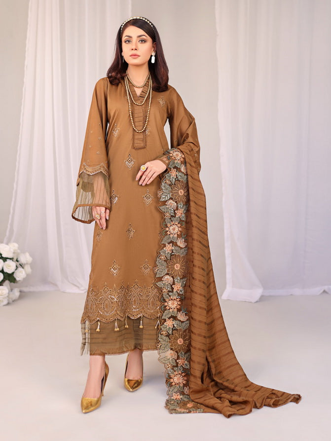 Baharaan by Humdum Unstitched Chikankari Embroidered Lawn 3 Piece D-08