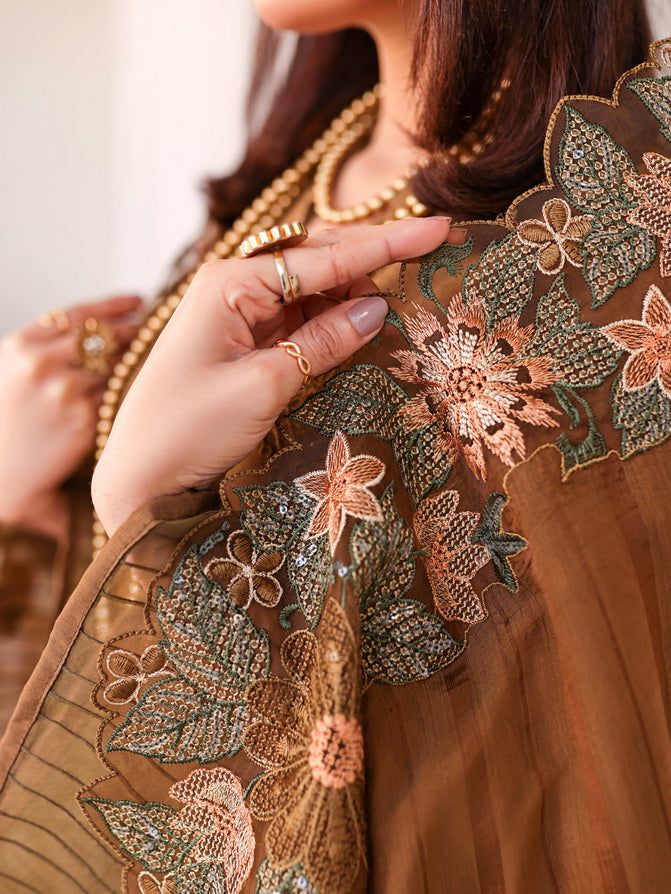 Baharaan by Humdum Unstitched Chikankari Embroidered Lawn 3 Piece D-08