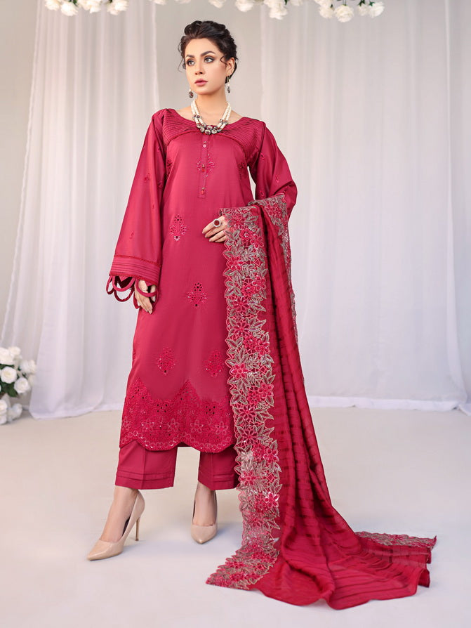 Baharaan by Humdum Unstitched Chikankari Embroidered Lawn 3 Piece D-10