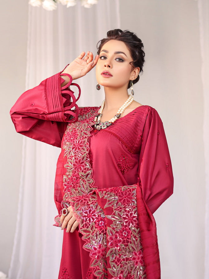 Baharaan by Humdum Unstitched Chikankari Embroidered Lawn 3 Piece D-10
